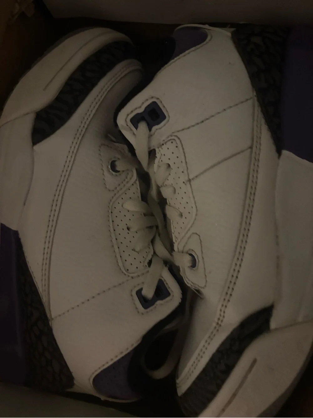 Jordan Kids White and Black Sneakers